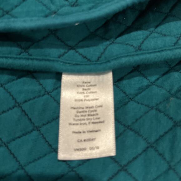 Talbots Quilted Sleeveless Vest Deep Navy Blue Size Petitie - Picture 9 of 10